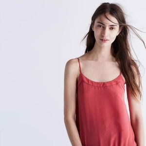 NWT. Madewell Silk Cami. (Runs large)